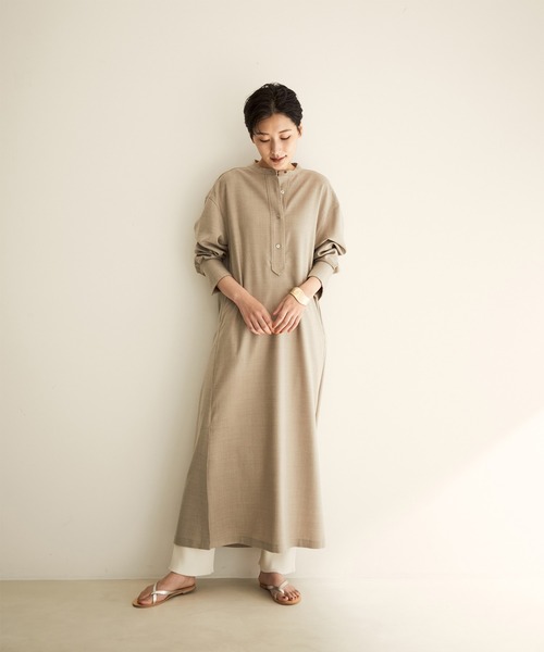 SALON adam et rope'（サロン アダム エ ロペ）の「【サステナブル】【TRUE COTTON】リブニットパンツ（その他パンツ・レディース・ホワイト/ブラック/ベージュ・FREE）」の8枚目の写真