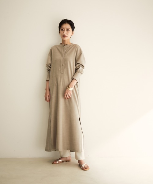 SALON adam et rope'（サロン アダム エ ロペ）の「【サステナブル】【TRUE COTTON】リブニットパンツ（その他パンツ・レディース・ホワイト/ブラック/ベージュ・FREE）」の19枚目の写真