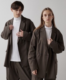 CLEL | 【CLEL】TR Loose Double Tailored Jacket / TR ルーズダブルテーラードジャケット(テーラードジャケット)