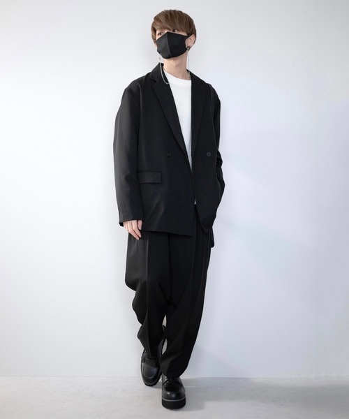 ジャケット・アウター TR w cloth loose tailored double jacket ADRER（アドラー）の「TR w cloth loose tailored double jacket