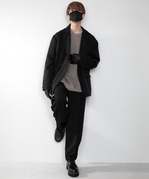 CLEL】TR Loose Double Tailored Jacket / TR ルーズダブルテーラード