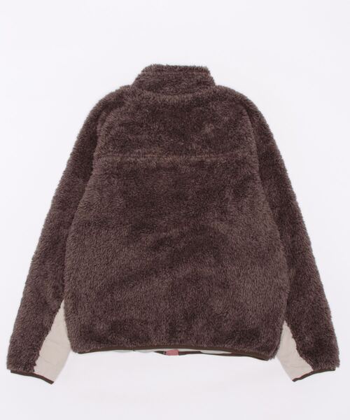 KRIFF MAYER Lady's Collection（クリフメイヤーレディースコレクション）の「シャギーボアスタンドネックJK（ブルゾン・レディース・モカ/ネイビー/ベージュ/カラフル/カーキ/ナチュラル/グレー・MEDIUM/LARGE）」の8枚目の写真