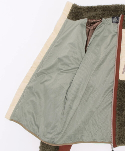 KRIFF MAYER Lady's Collection（クリフメイヤーレディースコレクション）の「シャギーボアスタンドネックJK（ブルゾン・レディース・モカ/ネイビー/ベージュ/カラフル/カーキ/ナチュラル/グレー・MEDIUM/LARGE）」の11枚目の写真