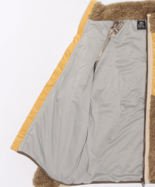 KRIFF MAYER Lady's Collection（クリフメイヤーレディースコレクション）の「シャギーボアスタンドネックJK（ブルゾン・レディース・モカ/ネイビー/ベージュ/カラフル/カーキ/ナチュラル/グレー・MEDIUM/LARGE）」の13枚目の写真