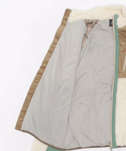 KRIFF MAYER Lady's Collection（クリフメイヤーレディースコレクション）の「シャギーボアスタンドネックJK（ブルゾン・レディース・モカ/ネイビー/ベージュ/カラフル/カーキ/ナチュラル/グレー・MEDIUM/LARGE）」の14枚目の写真