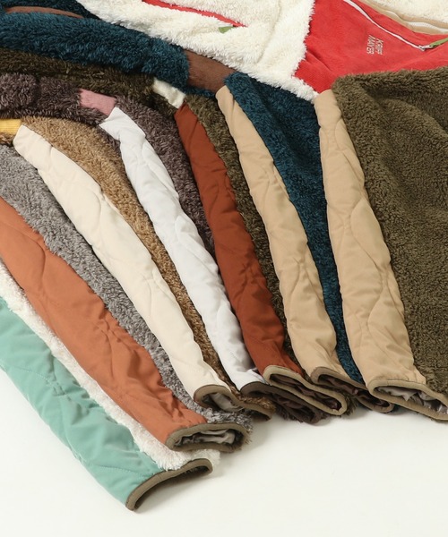 KRIFF MAYER Lady's Collection（クリフメイヤーレディースコレクション）の「シャギーボアスタンドネックJK（ブルゾン・レディース・モカ/ネイビー/ベージュ/カラフル/カーキ/ナチュラル/グレー・MEDIUM/LARGE）」の22枚目の写真