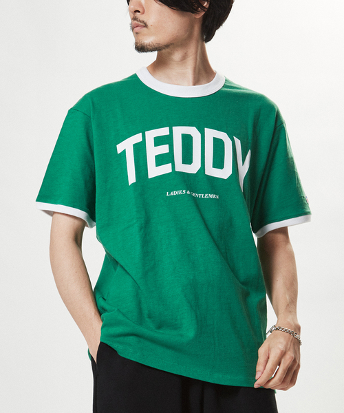 EDIFICE(エディフィス)の「【RUSSELL ATHLETIC】別注 AE.CLUB リンガーTシャツ(Tシャツ/カットソー・メンズ・ホワイト/スカイブルー/イエロー/グリーン・MEDIUM/LARGE)」の2枚目の写真