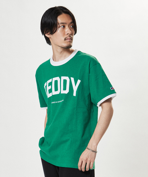 EDIFICE(エディフィス)の「【RUSSELL ATHLETIC】別注 AE.CLUB リンガーTシャツ(Tシャツ/カットソー・メンズ・ホワイト/スカイブルー/イエロー/グリーン・MEDIUM/LARGE)」の10枚目の写真