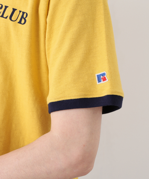 EDIFICE(エディフィス)の「【RUSSELL ATHLETIC】別注 AE.CLUB リンガーTシャツ(Tシャツ/カットソー・メンズ・ホワイト/スカイブルー/イエロー/グリーン・MEDIUM/LARGE)」の12枚目の写真