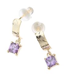 HALUHIROINE | スクエアビジューピアス(ピアス（両耳用）)