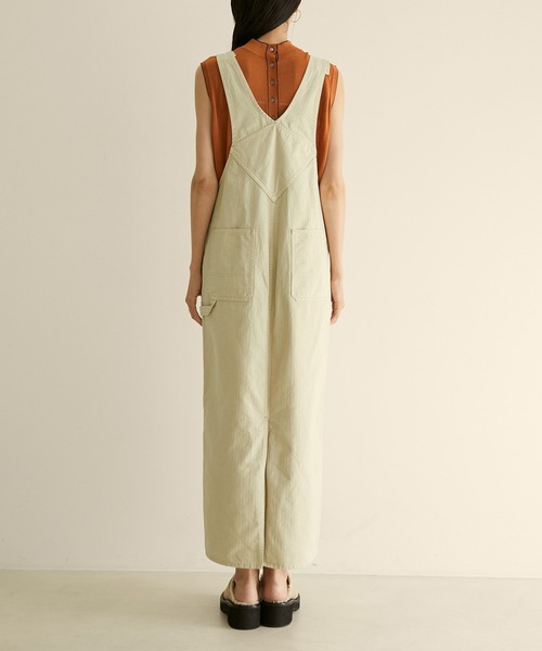 SALON adam et rope'（サロン アダム エ ロペ）の「へリンボーンジャンパースカート（ジャンパースカート・レディース・ブラック/グリーン系その他・FREE）」の17枚目の写真