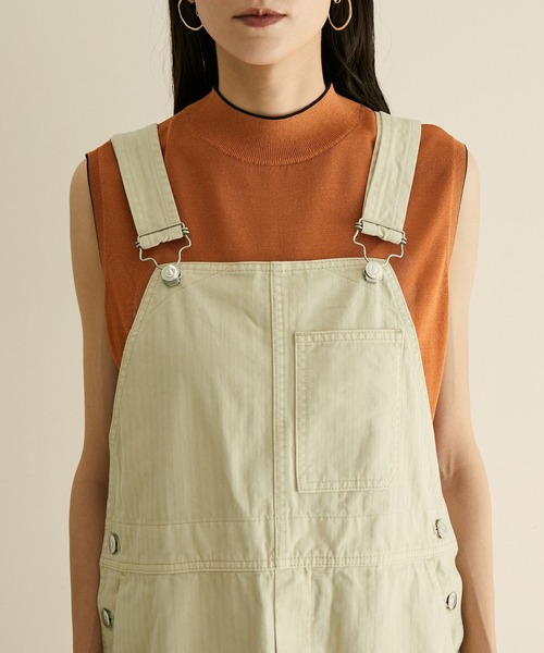 SALON adam et rope'（サロン アダム エ ロペ）の「へリンボーンジャンパースカート（ジャンパースカート・レディース・ブラック/グリーン系その他・FREE）」の12枚目の写真