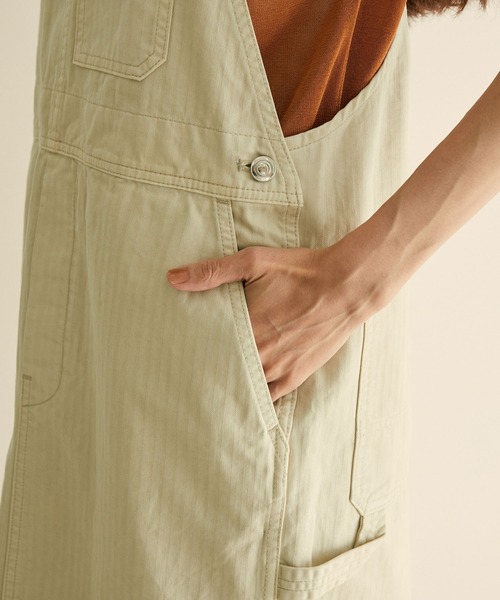 SALON adam et rope'（サロン アダム エ ロペ）の「へリンボーンジャンパースカート（ジャンパースカート・レディース・ブラック/グリーン系その他・FREE）」の10枚目の写真