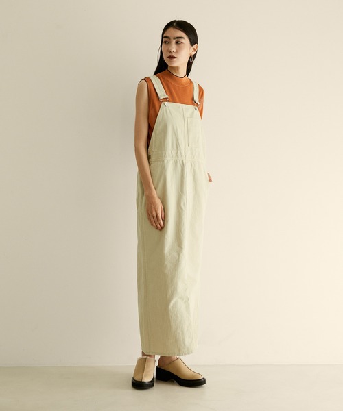 SALON adam et rope'（サロン アダム エ ロペ）の「へリンボーンジャンパースカート（ジャンパースカート・レディース・ブラック/グリーン系その他・FREE）」の14枚目の写真