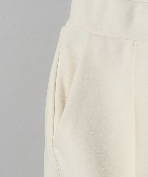 JEANASIS（ジーナシス）の「カットジョーゼットユルテーパードパンツ/157257（その他パンツ・レディース・ブラック/アイボリー/ブラウン系その他・SMALL/MEDIUM）」の6枚目の写真