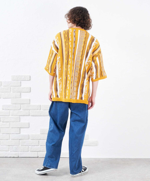 NIDO（ニド）の「3DニットＴ（ニット/セーター・メンズ・ブラック/イエロー・FREE）」の11枚目の写真