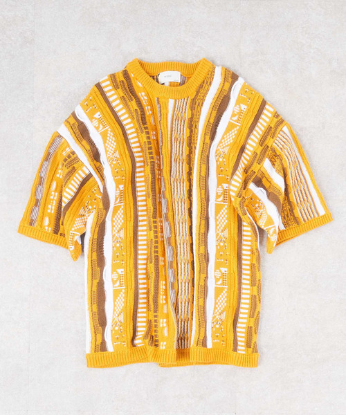 NIDO（ニド）の「3DニットＴ（ニット/セーター・メンズ・ブラック/イエロー・FREE）」の9枚目の写真