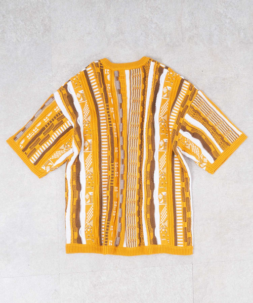 NIDO（ニド）の「3DニットＴ（ニット/セーター・メンズ・ブラック/イエロー・FREE）」の7枚目の写真