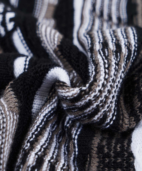 NIDO（ニド）の「3DニットＴ（ニット/セーター・メンズ・ブラック/イエロー・FREE）」の4枚目の写真