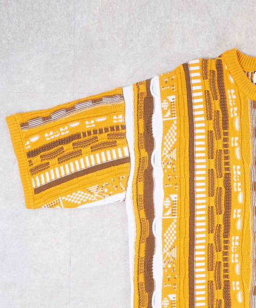 NIDO（ニド）の「3DニットＴ（ニット/セーター・メンズ・ブラック/イエロー・FREE）」の12枚目の写真