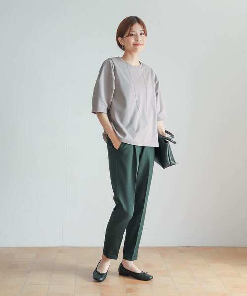 URBAN RESEARCH DOORS(アーバンリサーチドアーズ)の「ストレッチテーパードイージーパンツ(その他パンツ・レディース・ブラック/グリーン/ライトベージュ・X-SMALL/SMALL/MEDIUM)」の7枚目の写真