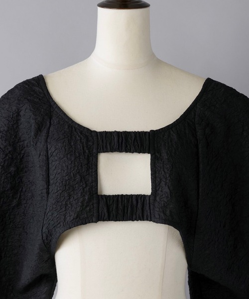 musubore（ムスボレ）の「2WAYバックルボレロ（カーディガン/ボレロ・レディース・ブラック・FREE）」の15枚目の写真