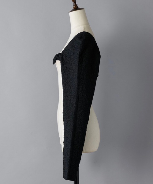 musubore（ムスボレ）の「2WAYバックルボレロ（カーディガン/ボレロ・レディース・ブラック・FREE）」の12枚目の写真