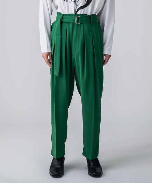 tk.TAKEO KIKUCHI（ティーケータケオキクチ）の「◆TROSARA多タックパンツ（その他パンツ・メンズ・ブラック/グリーン/ブラウン系・02/03/66）」の5枚目の写真