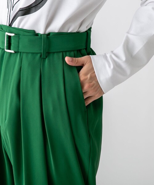 tk.TAKEO KIKUCHI（ティーケータケオキクチ）の「◆TROSARA多タックパンツ（その他パンツ・メンズ・ブラック/グリーン/ブラウン系・02/03/66）」の9枚目の写真