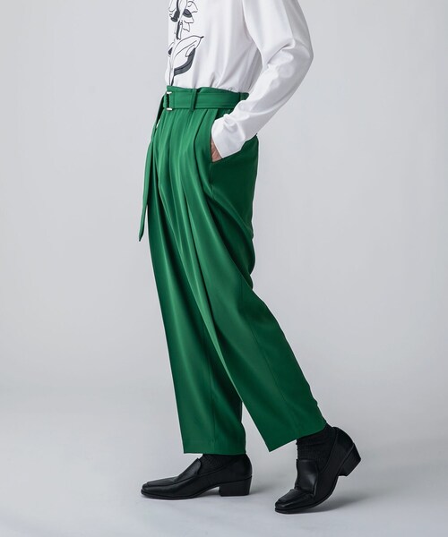 tk.TAKEO KIKUCHI（ティーケータケオキクチ）の「◆TROSARA多タックパンツ（その他パンツ・メンズ・ブラック/グリーン/ブラウン系・02/03/66）」の13枚目の写真