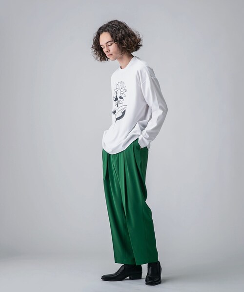 tk.TAKEO KIKUCHI（ティーケータケオキクチ）の「◆TROSARA多タックパンツ（その他パンツ・メンズ・ブラック/グリーン/ブラウン系・02/03/66）」の14枚目の写真