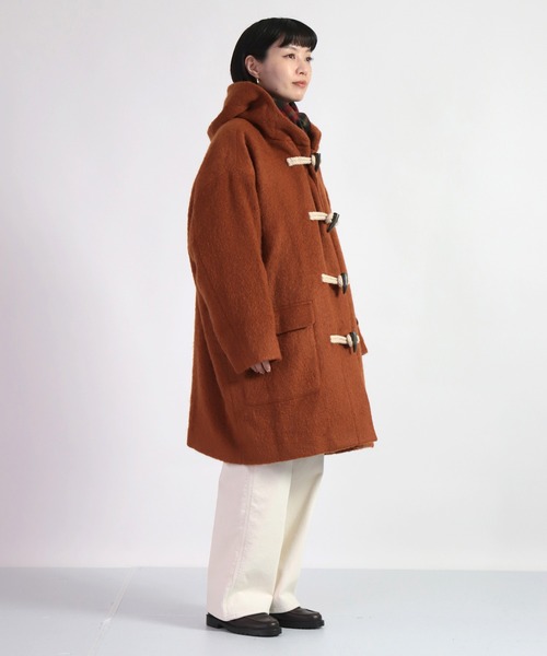 BASISBROEK（バシスブルック）の「[BASISBROEK] ATHUS（ダッフルコート・レディース・ブルーグレー/オレンジ・1）」の3枚目の写真