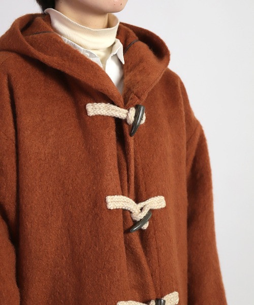 BASISBROEK（バシスブルック）の「[BASISBROEK] ATHUS（ダッフルコート・レディース・ブルーグレー/オレンジ・1）」の9枚目の写真