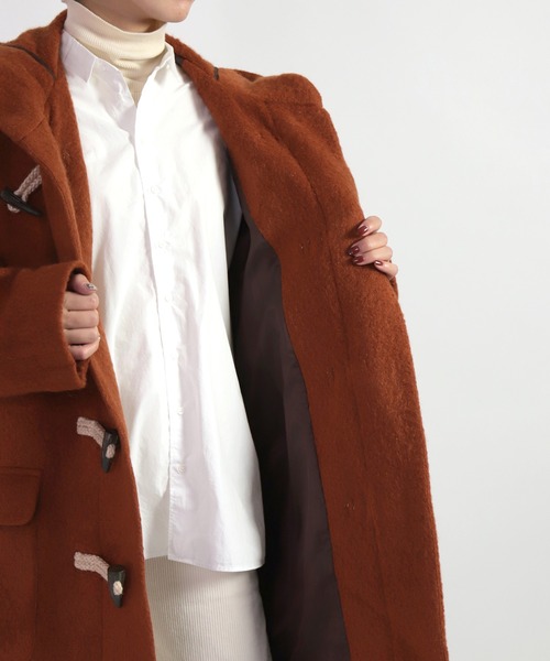 BASISBROEK（バシスブルック）の「[BASISBROEK] ATHUS（ダッフルコート・レディース・ブルーグレー/オレンジ・1）」の10枚目の写真