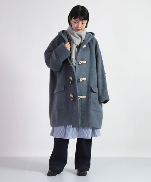 BASISBROEK（バシスブルック）の「[BASISBROEK] ATHUS（ダッフルコート・レディース・ブルーグレー/オレンジ・1）」の18枚目の写真