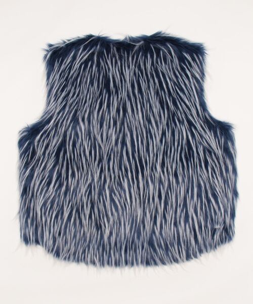 WE11DONE(ウェルダン)の「WE11DONE/ウェルダン/FAUX FUR VEST/ファーベスト/(その他アウター・メンズ・ブルー/ピンク・L)」の3枚目の写真