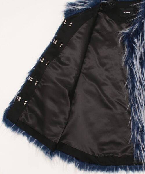 WE11DONE(ウェルダン)の「WE11DONE/ウェルダン/FAUX FUR VEST/ファーベスト/(その他アウター・メンズ・ブルー/ピンク・L)」の4枚目の写真