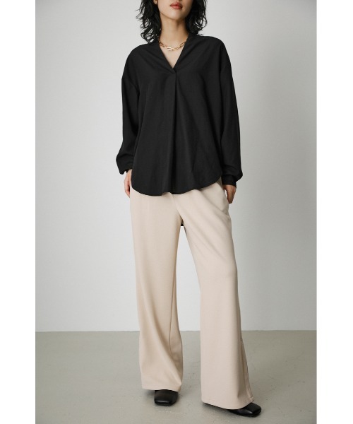 AZUL by moussy（アズールバイマウジー）の「RELAX SIDE LINE PANTS/リラックスサイドラインパンツ（その他パンツ・レディース・ブラック/ターコイズブルー/ライトベージュ・SMALL/MEDIUM）」の12枚目の写真