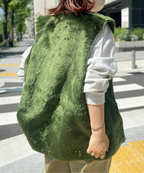 CPCM（シーピーシーエム）の「ジップファーベスト（ベスト・メンズ・ブラウン/カーキ・FREE）」の9枚目の写真