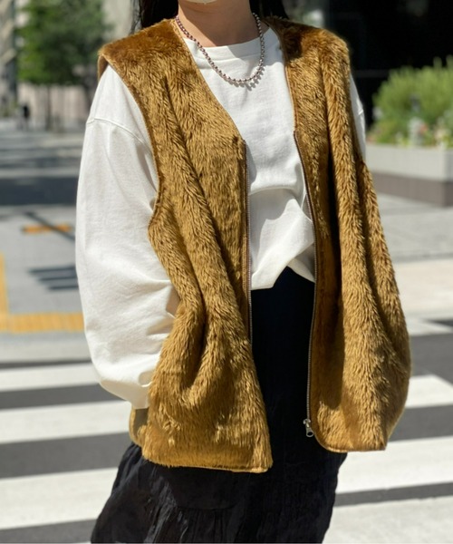 CPCM（シーピーシーエム）の「ジップファーベスト（ベスト・メンズ・ブラウン/カーキ・FREE）」の12枚目の写真