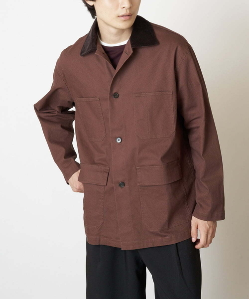 a.v.v(アーヴェヴェ)の「ワイドシルエットカバーオール(カバーオール・メンズ・ブラウン/ブラック・48/46/50)」の2枚目の写真