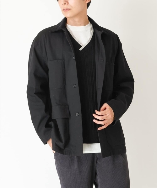 a.v.v(アーヴェヴェ)の「ワイドシルエットカバーオール(カバーオール・メンズ・ブラウン/ブラック・48/46/50)」の1枚目の写真