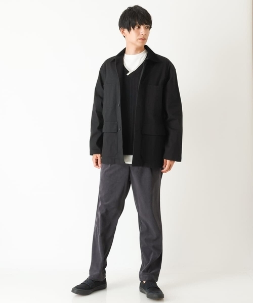 a.v.v(アーヴェヴェ)の「ワイドシルエットカバーオール(カバーオール・メンズ・ブラウン/ブラック・48/46/50)」の5枚目の写真