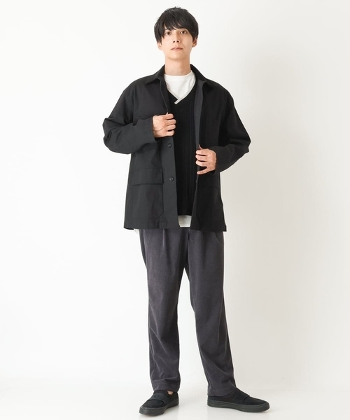 a.v.v(アーヴェヴェ)の「ワイドシルエットカバーオール(カバーオール・メンズ・ブラウン/ブラック・48/46/50)」の6枚目の写真