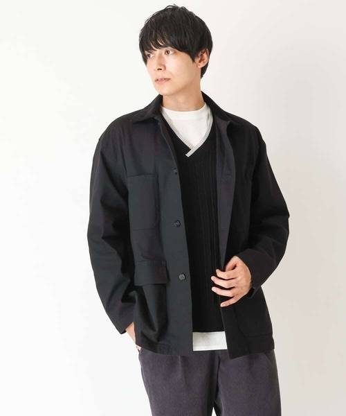 a.v.v(アーヴェヴェ)の「ワイドシルエットカバーオール(カバーオール・メンズ・ブラウン/ブラック・48/46/50)」の7枚目の写真