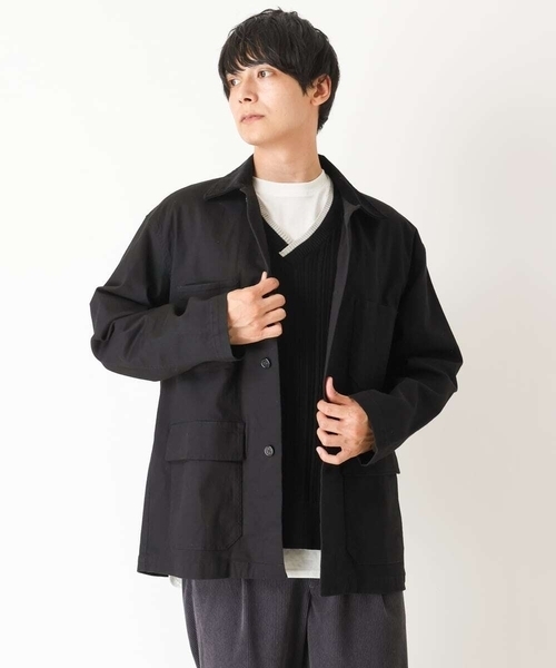 a.v.v(アーヴェヴェ)の「ワイドシルエットカバーオール(カバーオール・メンズ・ブラウン/ブラック・48/46/50)」の8枚目の写真