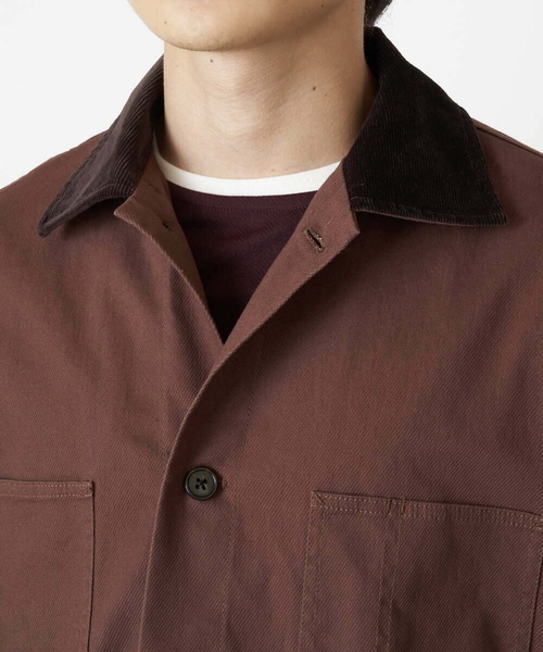 a.v.v(アーヴェヴェ)の「ワイドシルエットカバーオール(カバーオール・メンズ・ブラウン/ブラック・48/46/50)」の13枚目の写真