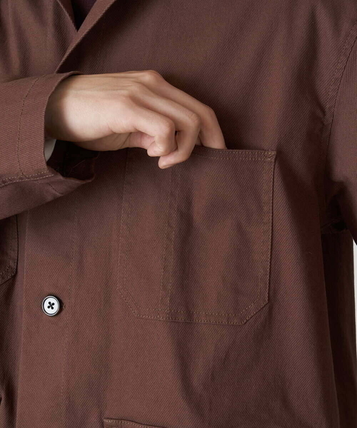 a.v.v(アーヴェヴェ)の「ワイドシルエットカバーオール(カバーオール・メンズ・ブラウン/ブラック・48/46/50)」の15枚目の写真