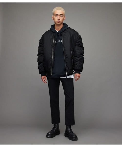 ジャケット・アウター akio ALLSAINTS（オールセインツ）の「AKIO 2-IN-1 BOMBER JACKET | AKIO 2