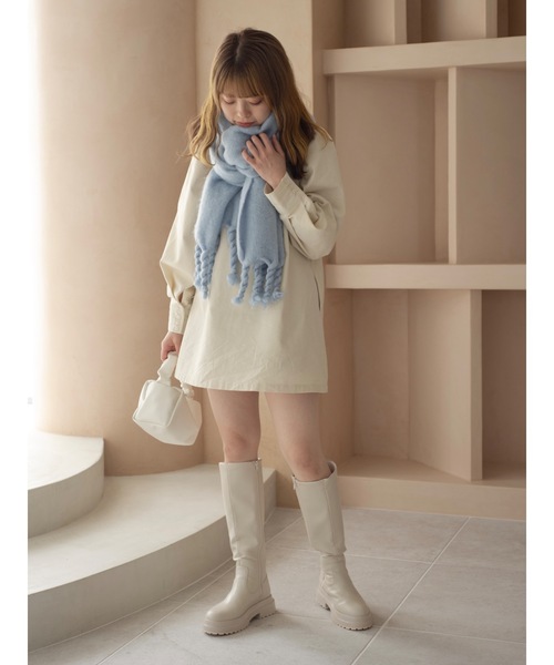 jumelle（ジュメロ）の「【前後2way】２wayチノワンピース（ワンピース・レディース・ネイビー/アイボリー・FREE）」の18枚目の写真